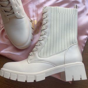 Light tan ankle boots